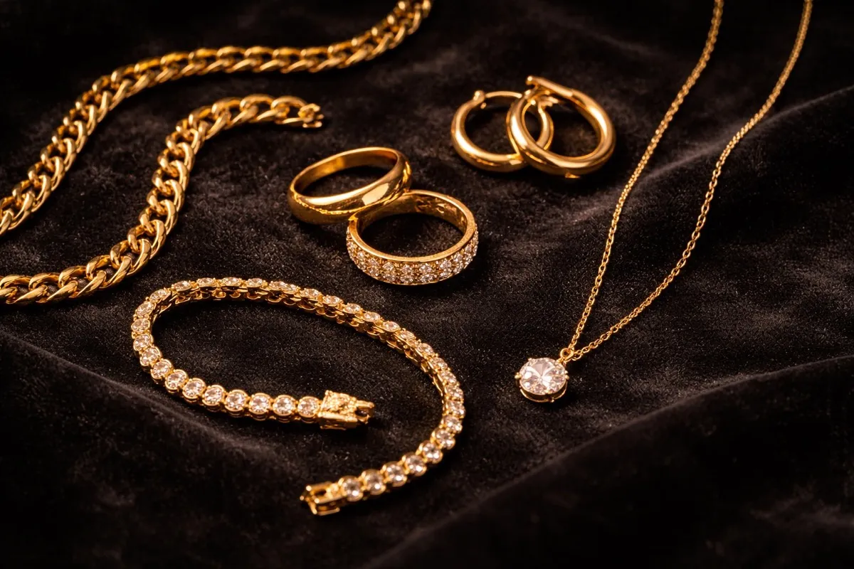 Gold jewelry — chains, rings, bracelets and earrings we buy for cash